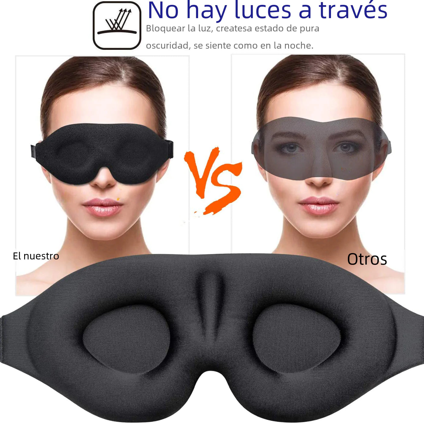 GlowFlex 3D Sleep Mask for Travel & Relaxation